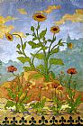 Poppies Canvas Paintings - Sunflowers and Poppies
